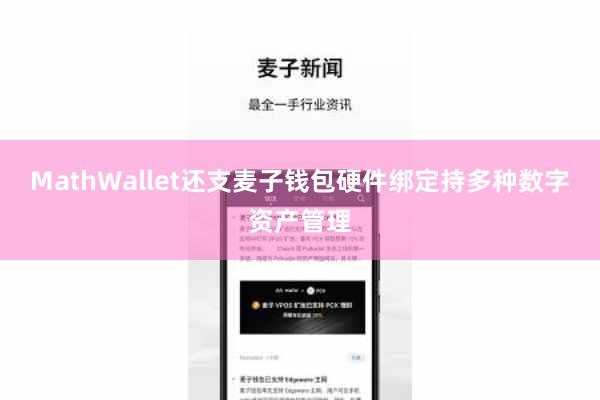 MathWallet还支麦子钱包硬件绑定持多种数字资产管理